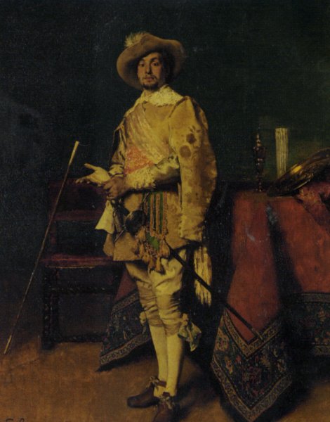 Main Product Photo of Dashing Cavalier Painting by Ferdinand Roybet