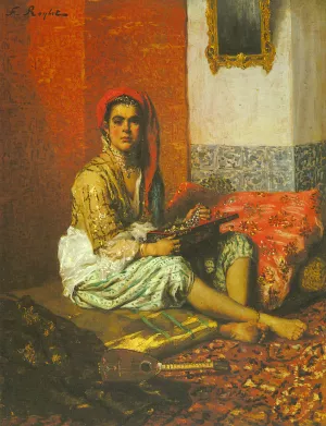 L'Odalisque Oil painting by Ferdinand Roybet