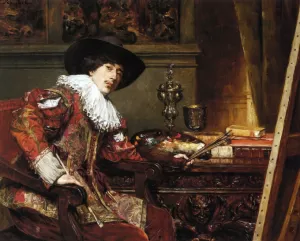 Portrait of an Artist painting by Ferdinand Roybet