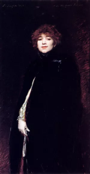Portrait Of Juana Romani by Ferdinand Roybet Oil Painting