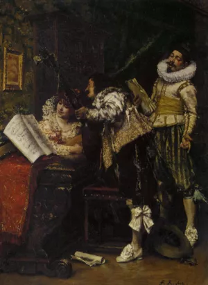 Recital painting by Ferdinand Roybet