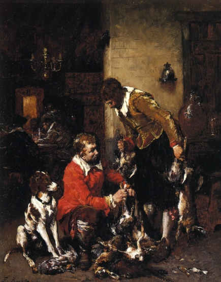 Main Product Photo of Return from the Shoot Painting by Ferdinand Roybet