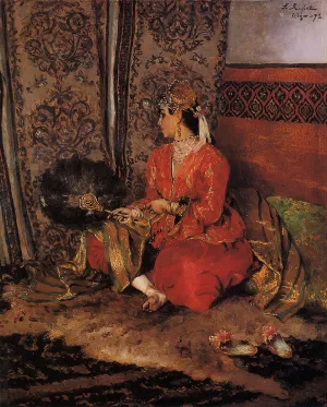 The Algerian Beauty by Ferdinand Roybet Oil Painting