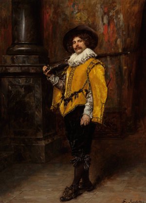 The Musketeer by Ferdinand Roybet Oil Painting