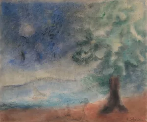 Landscape by Ferdinand Schirren Oil Painting