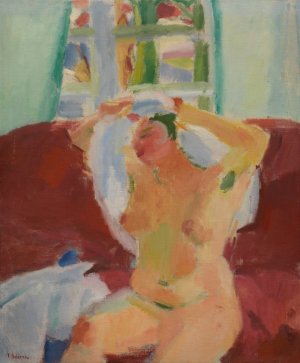 Nude by Ferdinand Schirren Oil Painting