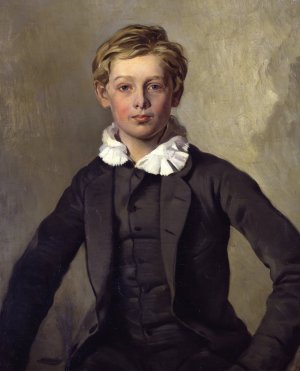 Portrait of Count Haubold von Einsiedel by Ferdinand Von Rayski Oil Painting
