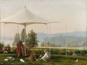 In The Garden Of Haminalahti by Ferdinand Von Wright Oil Painting