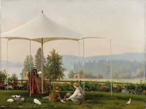 In The Garden Of Haminalahti by Ferdinand Von Wright Oil Painting
