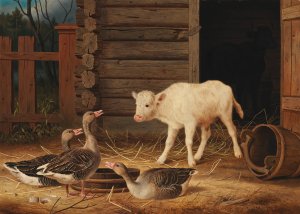 The Surprise by Ferdinand Von Wright Oil Painting