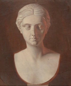 Woman 's Head by Ferdinand Von Wright Oil Painting