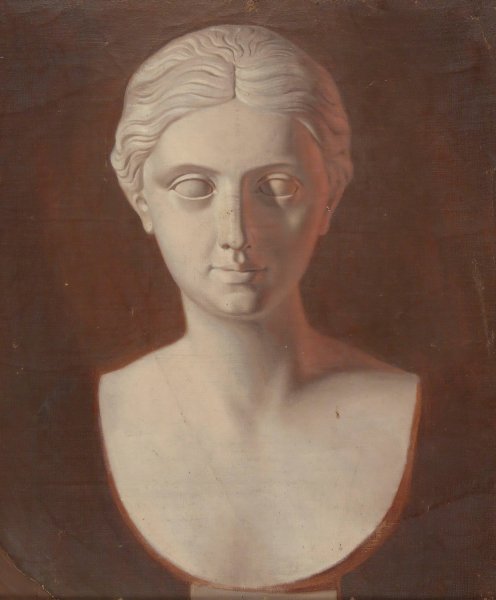 Main Product Photo of Woman 's Head  Painting by Ferdinand Von Wright