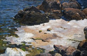 Krym, brzeg morza by Ferdynand Ruszczyc Oil Painting