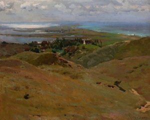 Landscape from Bornholm by Ferdynand Ruszczyc Oil Painting