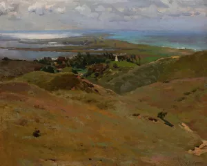 Landscape from Bornholm by Ferdynand Ruszczyc Oil Painting