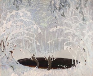Winter Tale by Ferdynand Ruszczyc Oil Painting
