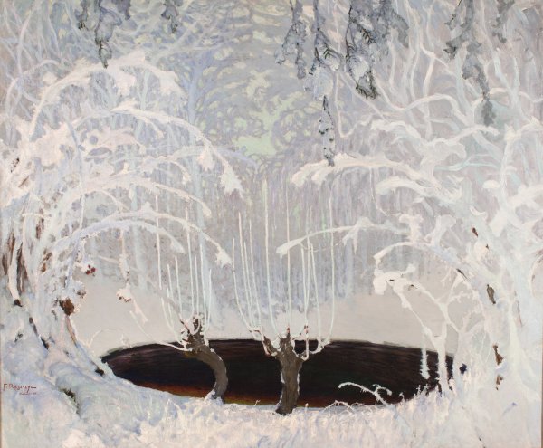 Winter Tale  by Ferdynand Ruszczyc - Hand-Painted Oil Painting Reproduction