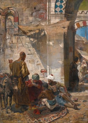 By The City Gate by Ferencz Eisenhut Oil Painting