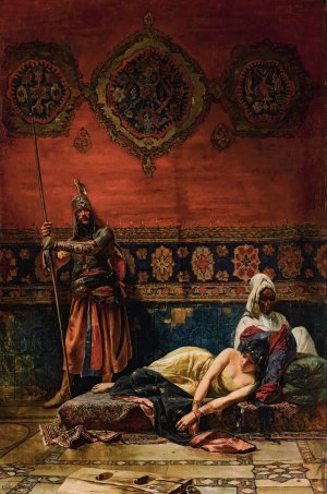 In The Harem by Ferencz Eisenhut Oil Painting
