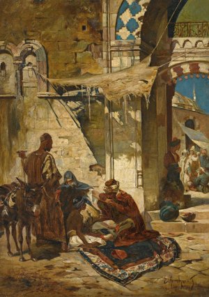 The Healer, Beirut by Ferencz Eisenhut Oil Painting