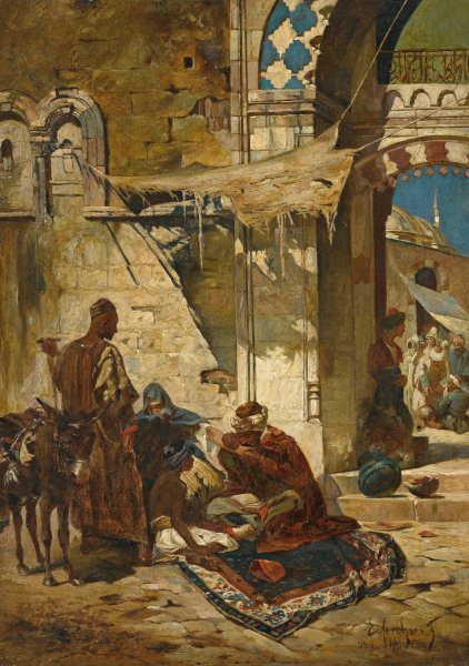 The Healer, Beirut  by Ferencz Eisenhut - Hand-Painted Oil Painting Reproduction