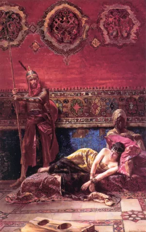 The Pasha's Concubine by Ferencz-Franz Eisenhut - Oil Painting Reproduction