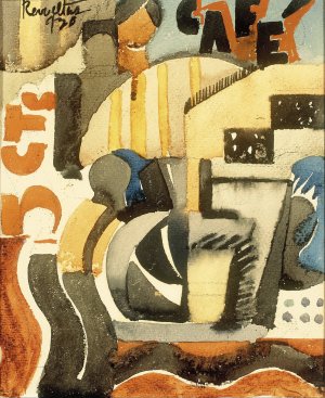 The Five-cent Cafe by Fermin Revueltas Oil Painting