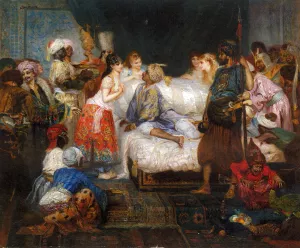 Le Harem by Fernand-Anne Piestre Cormon - Oil Painting Reproduction