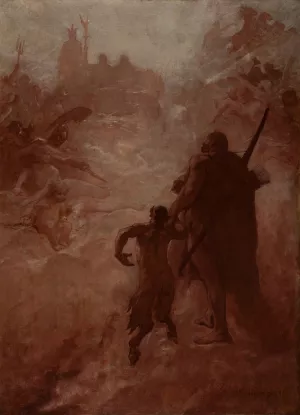 Le Satyre by Fernand Cormon Oil Painting