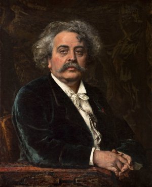 Portrait de Carrier-Belleuse Oil painting by Fernand Cormon