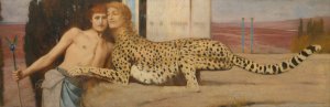 Caresses by Fernand Khnopff Oil Painting