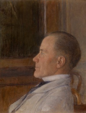 Edmond Khnopff, the Painter's Father by Fernand Khnopff Oil Painting