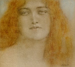 Etude de Femme by Fernand Khnopff Oil Painting