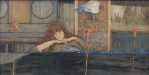 I lock my door upon myself by Fernand Khnopff Oil Painting
