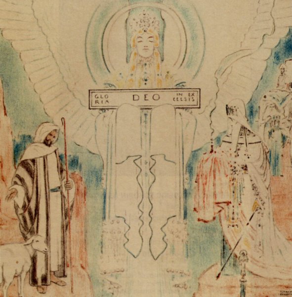 Main Product Photo of L'Ange de Noel Painting by Fernand Khnopff