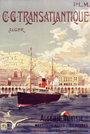 Cie. Cle Transatlantique, Alger by Fernand Le Quesne Oil Painting