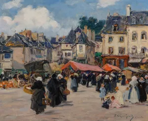 Marche a Lamballe by Fernand-Marie-Eugene Legout-Gerard Oil Painting