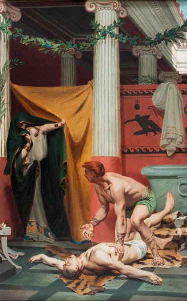 Death Of The Emperor Commodus  by Fernand Pelez - Hand-Painted Oil Painting Reproduction