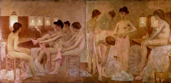 Les Danseuses  by Fernand Pelez - Hand-Painted Oil Painting Reproduction