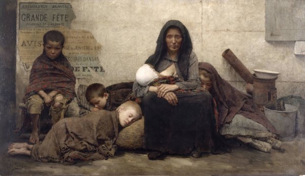 Sans asile  by Fernand Pelez - Hand-Painted Oil Painting Reproduction