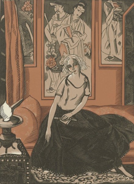 Interieur  by Fernand Simeon - Hand-Painted Oil Painting Reproduction