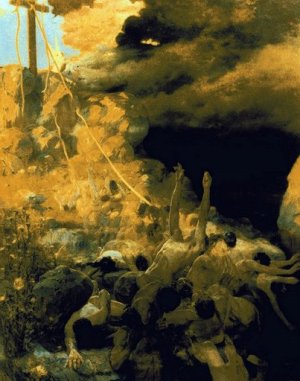 El Abismo by Fernando Cabrera Canto Oil Painting