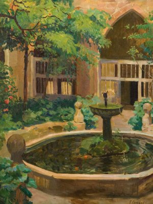 La Fuente by Fernando Cabrera Canto Oil Painting