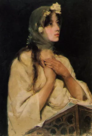 Mujer Joven by Fernando Cabrera Canto Oil Painting