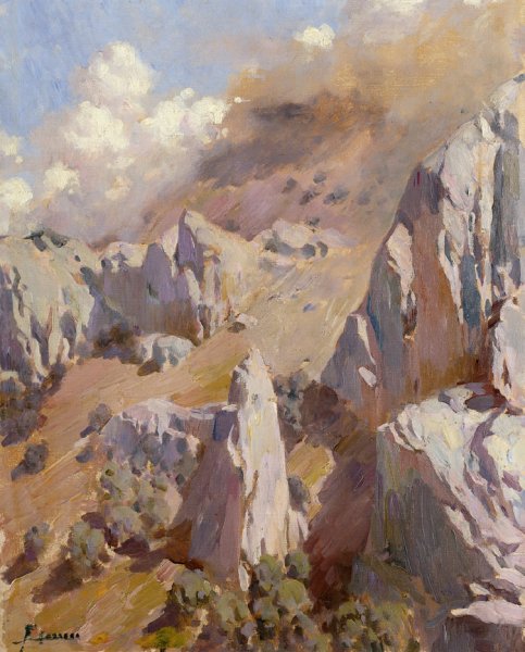 Main Product Photo of Paisaje Rocoso Painting by Fernando Cabrera Canto