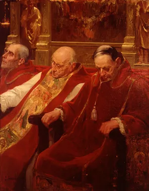 Sermon Soporofero by Fernando Cabrera Canto Oil Painting
