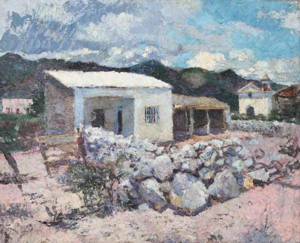 Las playas de Guasapampa  by Fernando Fader - Hand-Painted Oil Painting Reproduction