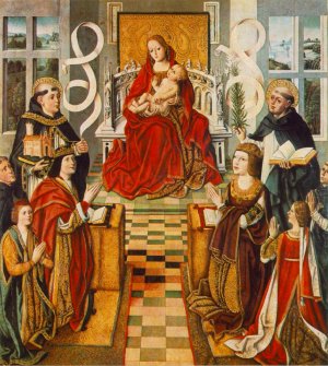 Madonna of the Catholic Kings Oil painting by Fernando Gallego