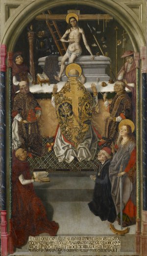 Mass of Saint Gregory with a Donor by Fernando Gallego Oil Painting