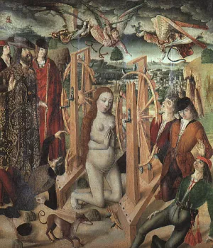 The Martyrdom of Saint Catherine painting by Fernando Gallego